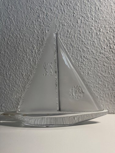 Barca vela cristallo daum - barca,