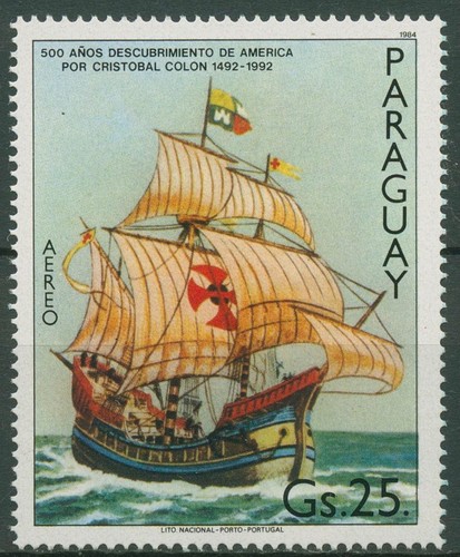 Paraguay 1984 espamer - espamer, veliero