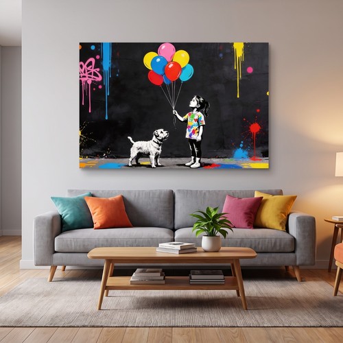 Banksy bambino con