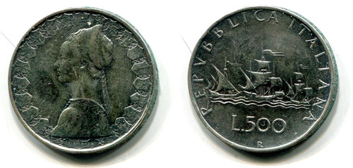 500 lire italia 1959 argento - italia,
